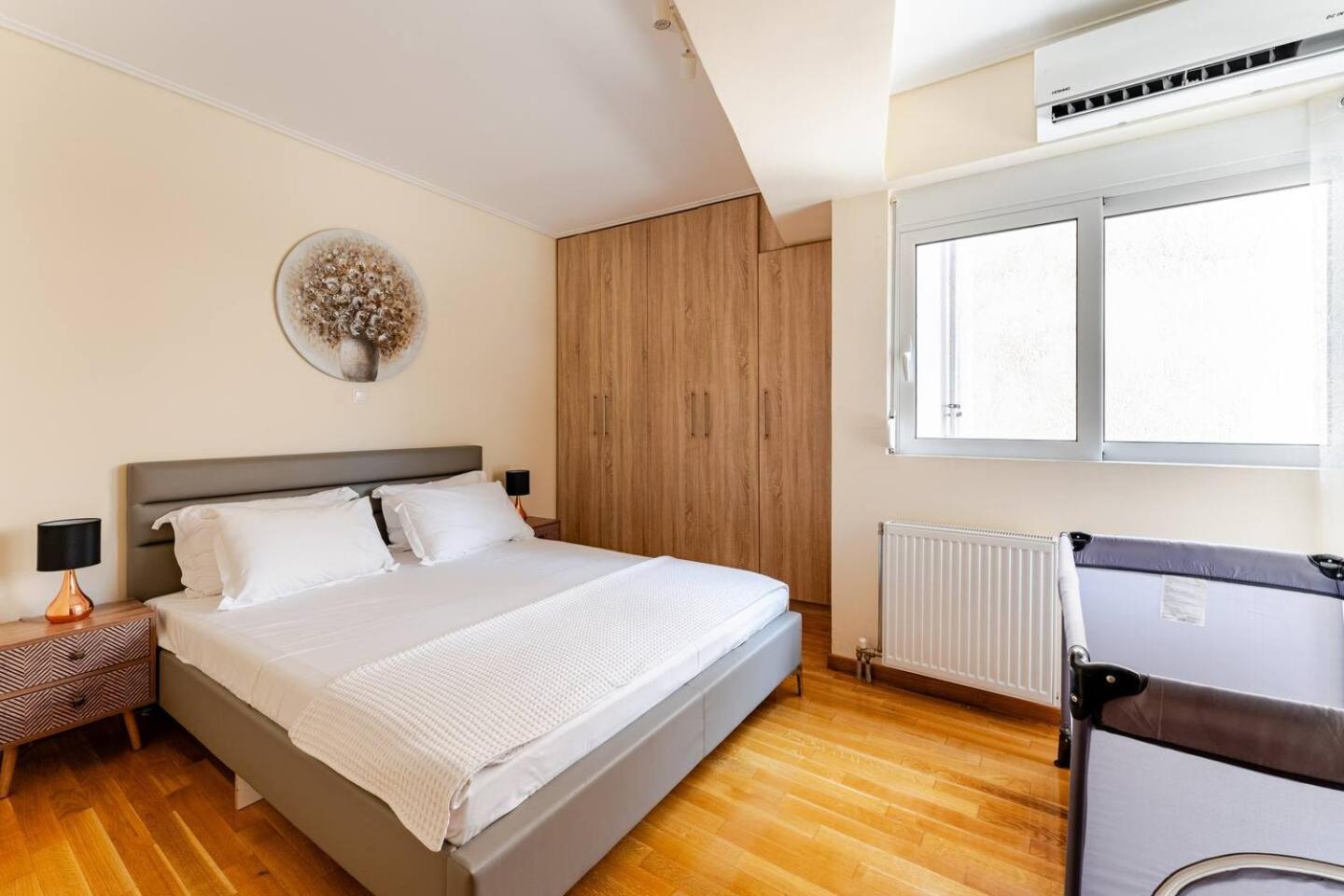 Apartmán Lux & Style 75Sqm With Private Parking In Atény Exteriér fotografie